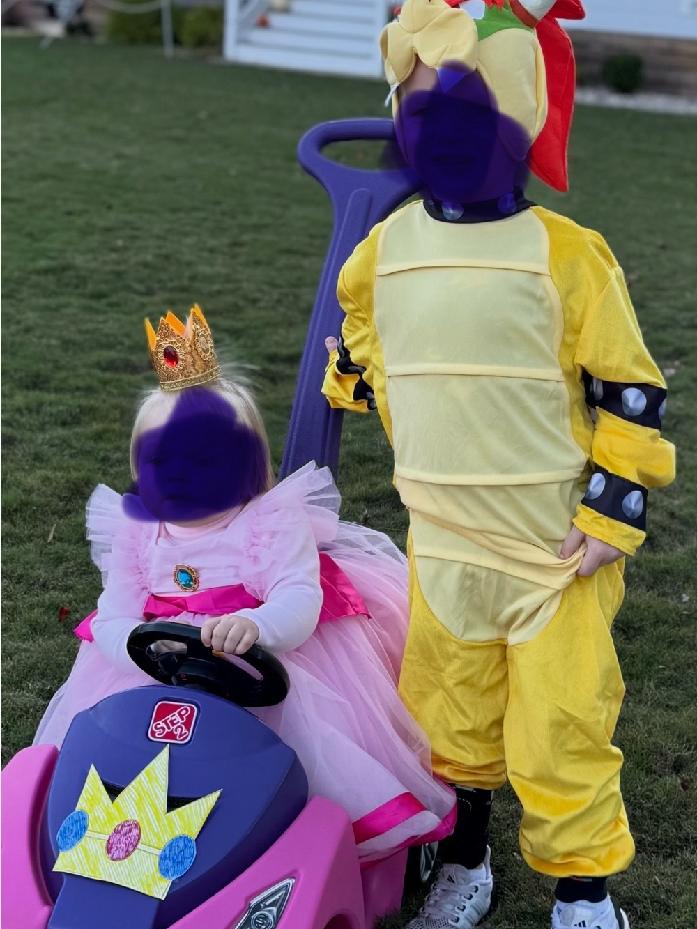 Yellow Bowser-Style Kids Costume by Disguise clean looks new. Size 4-6